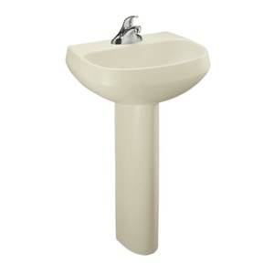 K2293-4-47 Wellworth Pedestal Bathroom Sink - Almond K2293-4-47 Wellworth Pedestal Bathroom Sink - Almond