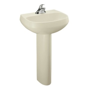 K2293-8-47 Wellworth Pedestal Bathroom Sink - Almond K2293-8-47 Wellworth Pedestal Bathroom Sink - Almond