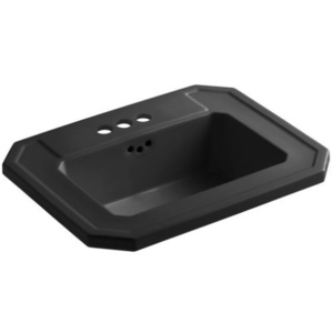 K2325-4-7 Kathryn Self Rimming Bathroom Sink - Black K2325-4-7 Kathryn Self Rimming Bathroom Sink - Black