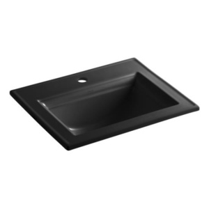 K2337-1-7 Memoirs Stately Self Rimming Bathroom Sink - Black K2337-1-7 Memoirs Stately Self Rimming Bathroom Sink - Black