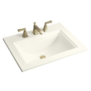 K2337-4-96 Memoirs Stately Self Rimming Bathroom Sink - Biscuit K2337-4-96 Memoirs Stately Self Rimming Bathroom Sink - Biscuit