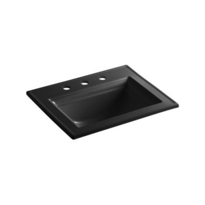 K2337-8-7 Memoirs Stately Self Rimming Bathroom Sink - Black K2337-8-7 Memoirs Stately Self Rimming Bathroom Sink - Black
