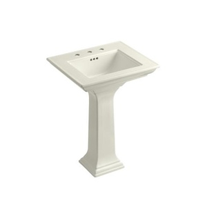 K2344-8-96 Memoirs Stately Pedestal Bathroom Sink - Biscuit K2344-8-96 Memoirs Stately Pedestal Bathroom Sink - Biscuit