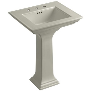 K23448-G9 Memoirs Stately Pedestal Bathroom Sink - Sandbar K23448-G9 Memoirs Stately Pedestal Bathroom Sink - Sandbar