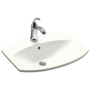 K2351-1-0 Cimarron Self Rimming Bathroom Sink - White K2351-1-0 Cimarron Self Rimming Bathroom Sink - White