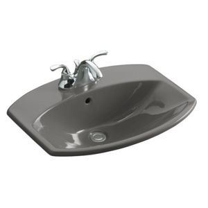 K2351-4-58 Cimarron Self Rimming Bathroom Sink - Thunder Grey K2351-4-58 Cimarron Self Rimming Bathroom Sink - Thunder Grey