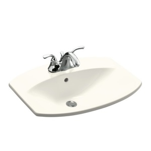 K2351-4-96 Cimarron Self Rimming Bathroom Sink - Biscuit K2351-4-96 Cimarron Self Rimming Bathroom Sink - Biscuit