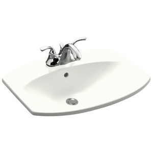 K2351-4-0 Cimarron Self Rimming Bathroom Sink - White K2351-4-0 Cimarron Self Rimming Bathroom Sink - White
