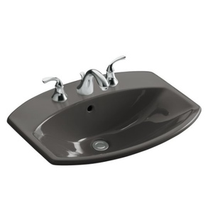 K2351-8-58 Cimarron Self Rimming Bathroom Sink - Thunder Grey K2351-8-58 Cimarron Self Rimming Bathroom Sink - Thunder Grey