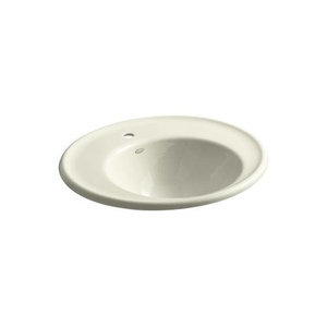 K2822-1A-FD Iron Works Wall Hung Bathroom Sink - Cane Sugar K2822-1A-FD Iron Works Wall Hung Bathroom Sink - Cane Sugar