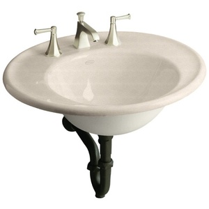 K2822-1B-FD Iron Works Wall Hung Bathroom Sink - Cane Sugar K2822-1B-FD Iron Works Wall Hung Bathroom Sink - Cane Sugar