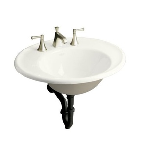 K2822-1S-0 Iron Works Wall Hung Bathroom Sink - White K2822-1S-0 Iron Works Wall Hung Bathroom Sink - White