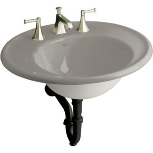 K2822-4B-K4 Iron Works Wall Hung Bathroom Sink - Cashmere K2822-4B-K4 Iron Works Wall Hung Bathroom Sink - Cashmere