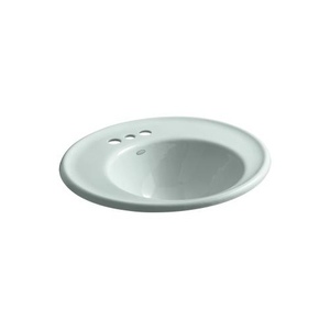 K2822-4S-FE Iron Works Wall Hung Bathroom Sink - Frost K2822-4S-FE Iron Works Wall Hung Bathroom Sink - Frost
