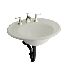 K2822-4W-95 Iron Works Wall Hung Bathroom Sink - Ice Grey K2822-4W-95 Iron Works Wall Hung Bathroom Sink - Ice Grey
