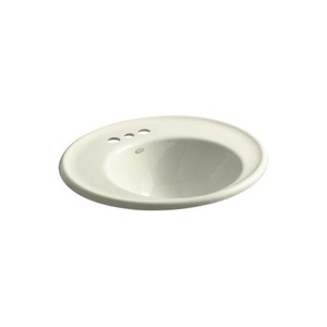 K2822-4W-FD Iron Works Wall Hung Bathroom Sink - Cane Sugar K2822-4W-FD Iron Works Wall Hung Bathroom Sink - Cane Sugar