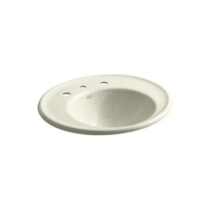 K2822-8A-FD Iron Works Wall Hung Bathroom Sink - Cane Sugar K2822-8A-FD Iron Works Wall Hung Bathroom Sink - Cane Sugar