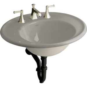 K2822-8A-K4 Iron Works Wall Hung Bathroom Sink - Cashmere K2822-8A-K4 Iron Works Wall Hung Bathroom Sink - Cashmere