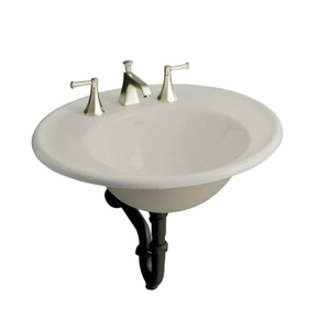 K2822-8S-95 Iron Works Wall Hung Bathroom Sink - Ice Grey K2822-8S-95 Iron Works Wall Hung Bathroom Sink - Ice Grey