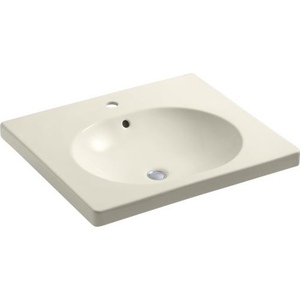K2957-1-47 Persuade Vanity Top Bathroom Vanity - Almond K2957-1-47 Persuade Vanity Top Bathroom Vanity - Almond