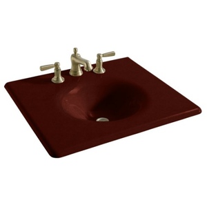 K3048-4-RR Iron/Impressions Vanity Top Bathroom Vanity - Ember K3048-4-RR Iron/Impressions Vanity Top Bathroom Vanity - Ember