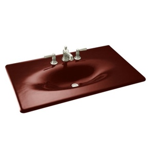 K3051-4-RR Iron/Impressions Vanity Top Bathroom Vanity - Ember K3051-4-RR Iron/Impressions Vanity Top Bathroom Vanity - Ember