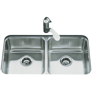K3350-NA Undertone Stainless Steel Undermount - Double Bowl Kitchen Sink - Stainless Steel K3350-NA Undertone Stainless Steel Undermount - Double Bowl Kitchen Sink - Stainless Steel