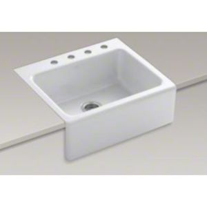 K6573-4-0 Alcott Apron Front / Specialty Sink Kitchen Sink - White K6573-4-0 Alcott Apron Front / Specialty Sink Kitchen Sink - White