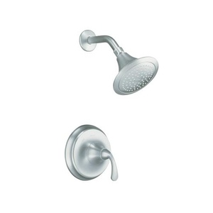 KT102764G/K304K Forte Sculpted Single Handle Shower Faucet - Brushed Chrome KT102764G/K304K Forte Sculpted Single Handle Shower Faucet - Brushed Chrome