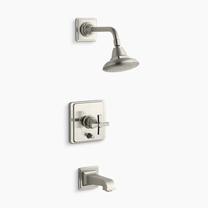 KT13133-3A-BN Pinstripe Pure Tub & Shower Faucet Trim Trim Kit - Vibrant Brushed Nickel KT13133-3A-BN Pinstripe Pure Tub & Shower Faucet Trim Trim Kit - Vibrant Brushed Nickel