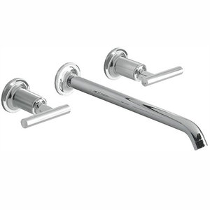 KT144174CP/K410K Purist Wall Mount Bathroom Faucet Bathroom Faucet - Polished Chrome KT144174CP/K410K Purist Wall Mount Bathroom Faucet Bathroom Faucet - Polished Chrome