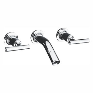 KT144194CP/K410K Purist Wall Mount Bathroom Faucet Bathroom Faucet - Polished Chrome KT144194CP/K410K Purist Wall Mount Bathroom Faucet Bathroom Faucet - Polished Chrome