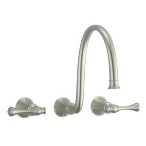 KT161074A-BN/-K410-KNA Revival Wall Mount Bathroom Faucet Bathroom Faucet - Vibrant Brushed Nickel KT161074A-BN/-K410-KNA Revival Wall Mount Bathroom Faucet Bathroom Faucet - Vibrant Brushed Nickel
