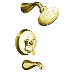 KT16115-4-PB Revival Tub & Shower Faucet Trim Trim Kit - Vibrant Polished Brass KT16115-4-PB Revival Tub & Shower Faucet Trim Trim Kit - Vibrant Polished Brass