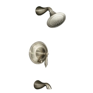 KT312-4M-BN Finial Traditional Tub & Shower Faucet Trim Trim Kit - Vibrant Brushed Nickel KT312-4M-BN Finial Traditional Tub & Shower Faucet Trim Trim Kit - Vibrant Brushed Nickel