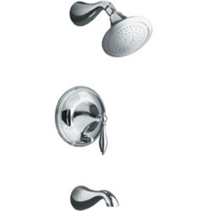 KT312-4M-CP Finial Traditional Tub & Shower Faucet Trim Trim Kit - Polished Chrome KT312-4M-CP Finial Traditional Tub & Shower Faucet Trim Trim Kit - Polished Chrome