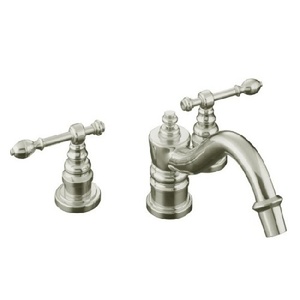 KT6906-4-SN IV Georges Brass Tub Faucet Trim Trim Kit - Vibrant Polished Nickel KT6906-4-SN IV Georges Brass Tub Faucet Trim Trim Kit - Vibrant Polished Nickel