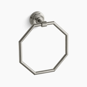 K13112-BN Pinstripe Towel Ring Bathroom Accessory - Vibrant Brushed Nickel K13112-BN Pinstripe Towel Ring Bathroom Accessory - Vibrant Brushed Nickel