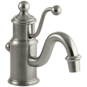 K139-BN Antique Single Hole Bathroom Faucet - Vibrant Brushed Nickel K139-BN Antique Single Hole Bathroom Faucet - Vibrant Brushed Nickel