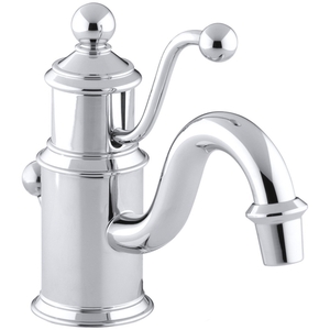 K139-CP Antique Single Hole Bathroom Faucet - Polished Chrome K139-CP Antique Single Hole Bathroom Faucet - Polished Chrome