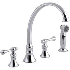 K16109-4A-CP Revival Two-Handle Kitchen Faucet - Polished Chrome K16109-4A-CP Revival Two-Handle Kitchen Faucet - Polished Chrome
