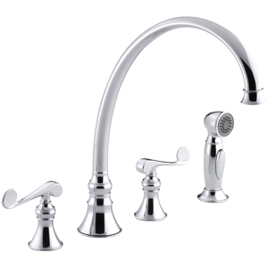 K16111-4-CP Revival Two-Handle Kitchen Faucet - Polished Chrome K16111-4-CP Revival Two-Handle Kitchen Faucet - Polished Chrome