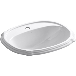 K2189-1-0 Portrait Self Rimming Bathroom Sink - White K2189-1-0 Portrait Self Rimming Bathroom Sink - White