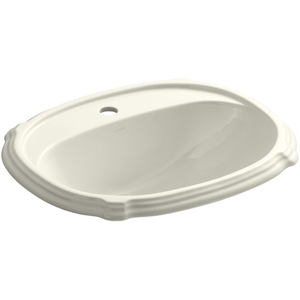 K2189-1-96 Portrait Self Rimming Bathroom Sink - Biscuit K2189-1-96 Portrait Self Rimming Bathroom Sink - Biscuit
