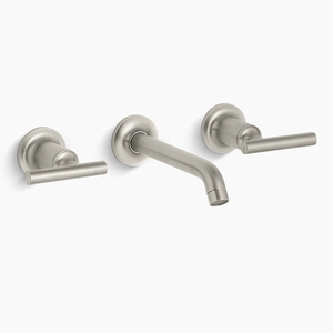 KT144134BN/K410K Purist Wall Mount Bathroom Faucet Bathroom Faucet - Vibrant Brushed Nickel KT144134BN/K410K Purist Wall Mount Bathroom Faucet Bathroom Faucet - Vibrant Brushed Nickel