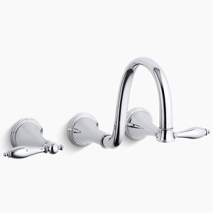 KT343-4M-CP Finial Traditional Bathroom Sink Faucet Trim Trim Kit - Polished Chrome KT343-4M-CP Finial Traditional Bathroom Sink Faucet Trim Trim Kit - Polished Chrome
