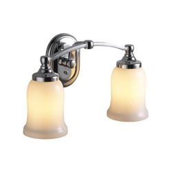 Bathroom Lighting (2 Bulbs) 15-3/16" Width Bathroom Lighting (2 Bulbs) 15-3/16" Width
