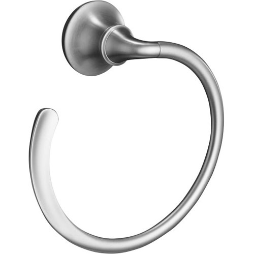 K11377-G Forte Sculpted Towel Ring Bathroom Accessory - Brushed Chrome K11377-G Forte Sculpted Towel Ring Bathroom Accessory - Brushed Chrome