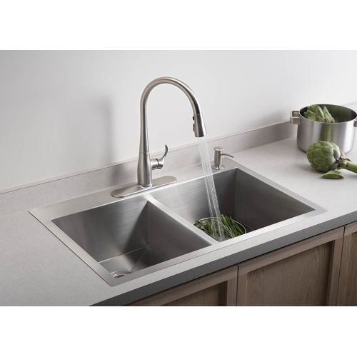 Kohler Kitchen Faucets Simplice k596-cp simplice pull-out spray kitchen faucet - polished chrome Kohler Kitchen Faucets Simplice k596-cp simplice pull-out spray kitchen faucet - polished chrome