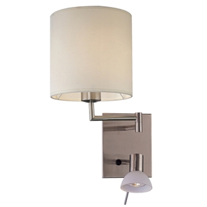 KP1050084 Reading Room Swing Arm Lamp - Brushed Nickel KP1050084 Reading Room Swing Arm Lamp - Brushed Nickel